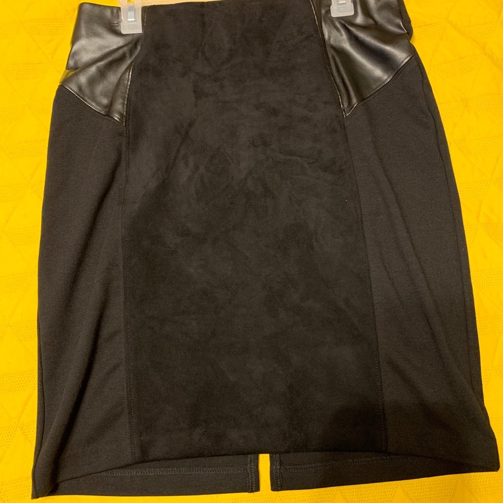 Black Suede Skirt
